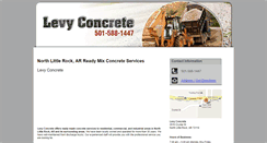 Desktop Screenshot of levyconcrete.net