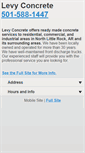 Mobile Screenshot of levyconcrete.net