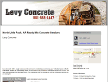 Tablet Screenshot of levyconcrete.net